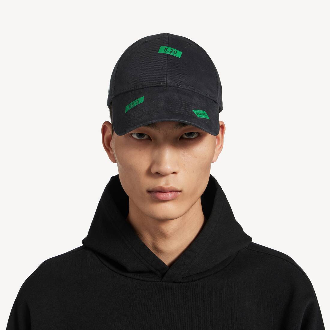 520 Stickers鸭舌帽 为 男士 在 黑 | Balenciaga 新加坡 ZH - Image 5