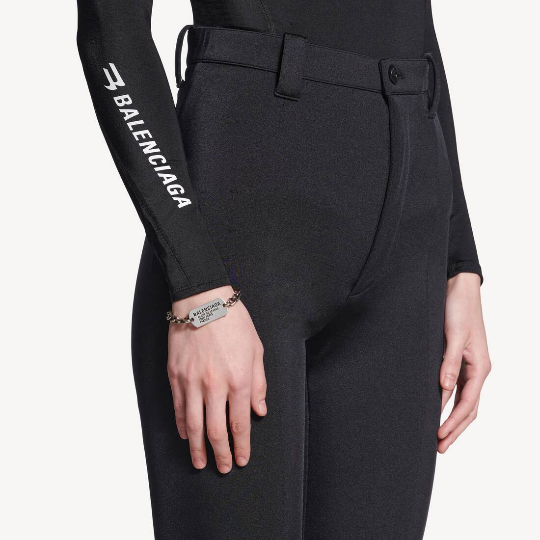 Pulsera Tags para Hombre en Plateado Antiguo | Balenciaga M&eacute;xico ES - Image 3