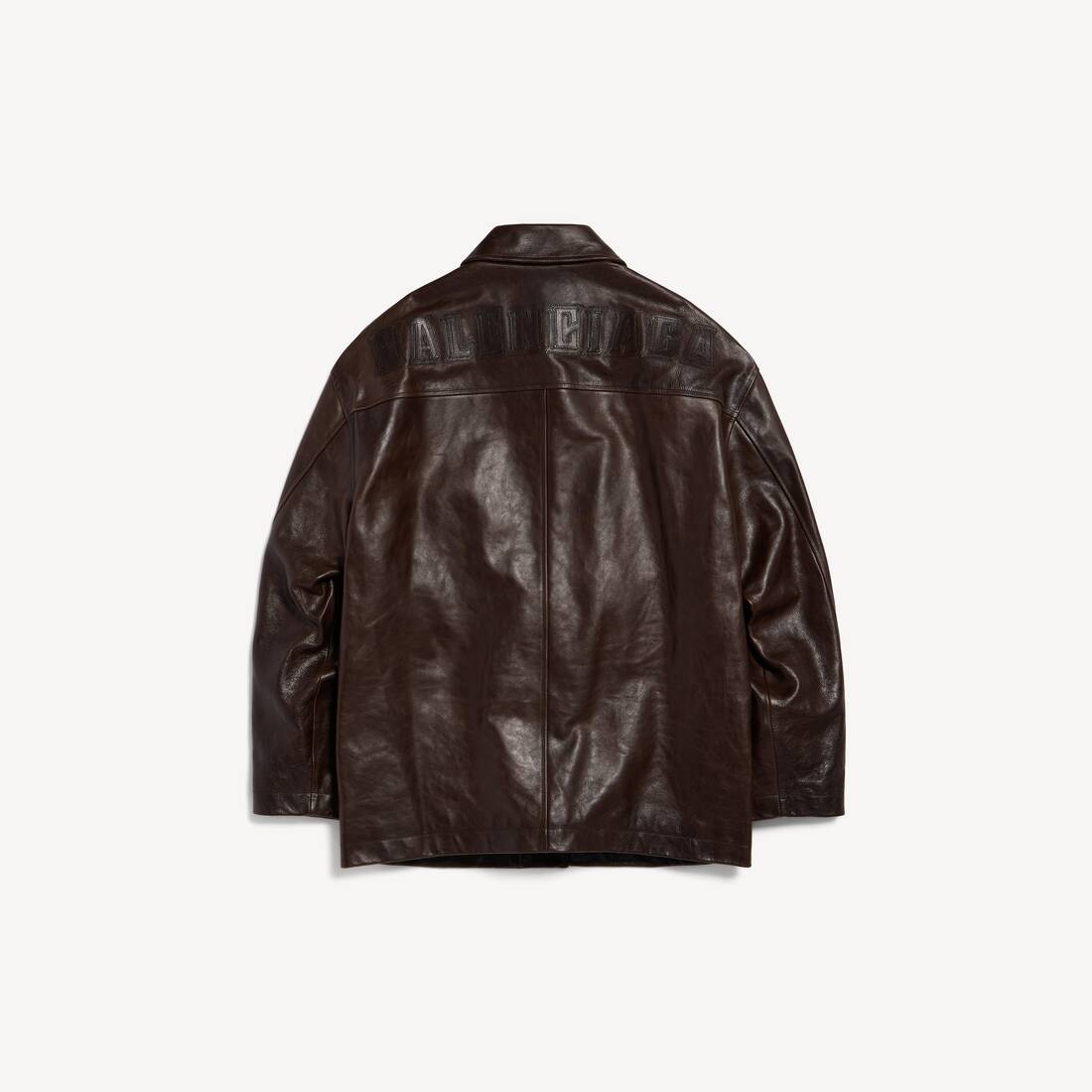 Women's Oversized Carcoat in Coffee | Balenciaga Australia EN - Image 2