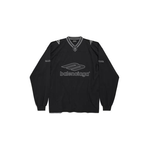 3b football ロングスリーブ vネック tシャツ