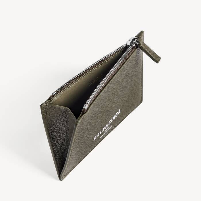 Monedero Y Tarjetero Alargado Credit para Hombre en Caqui - Hombre | Balenciaga Espa&ntilde;a ES - Image 3