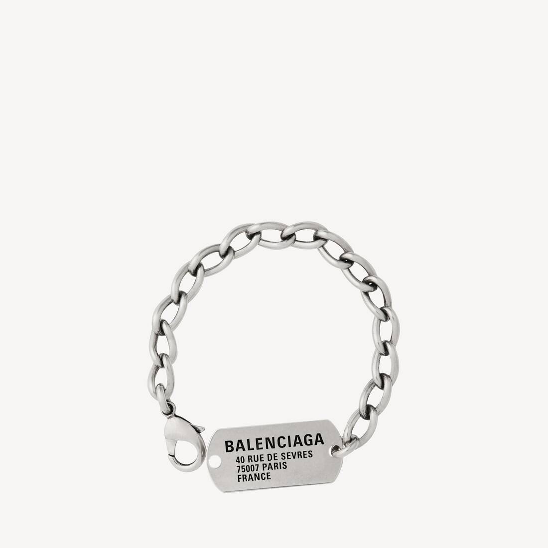 Pulsera Tags para Hombre en Plateado Antiguo | Balenciaga M&eacute;xico ES - Image 2