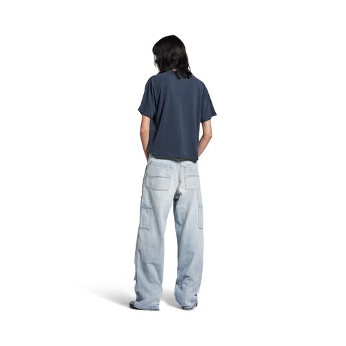 ripped off loose fit pants