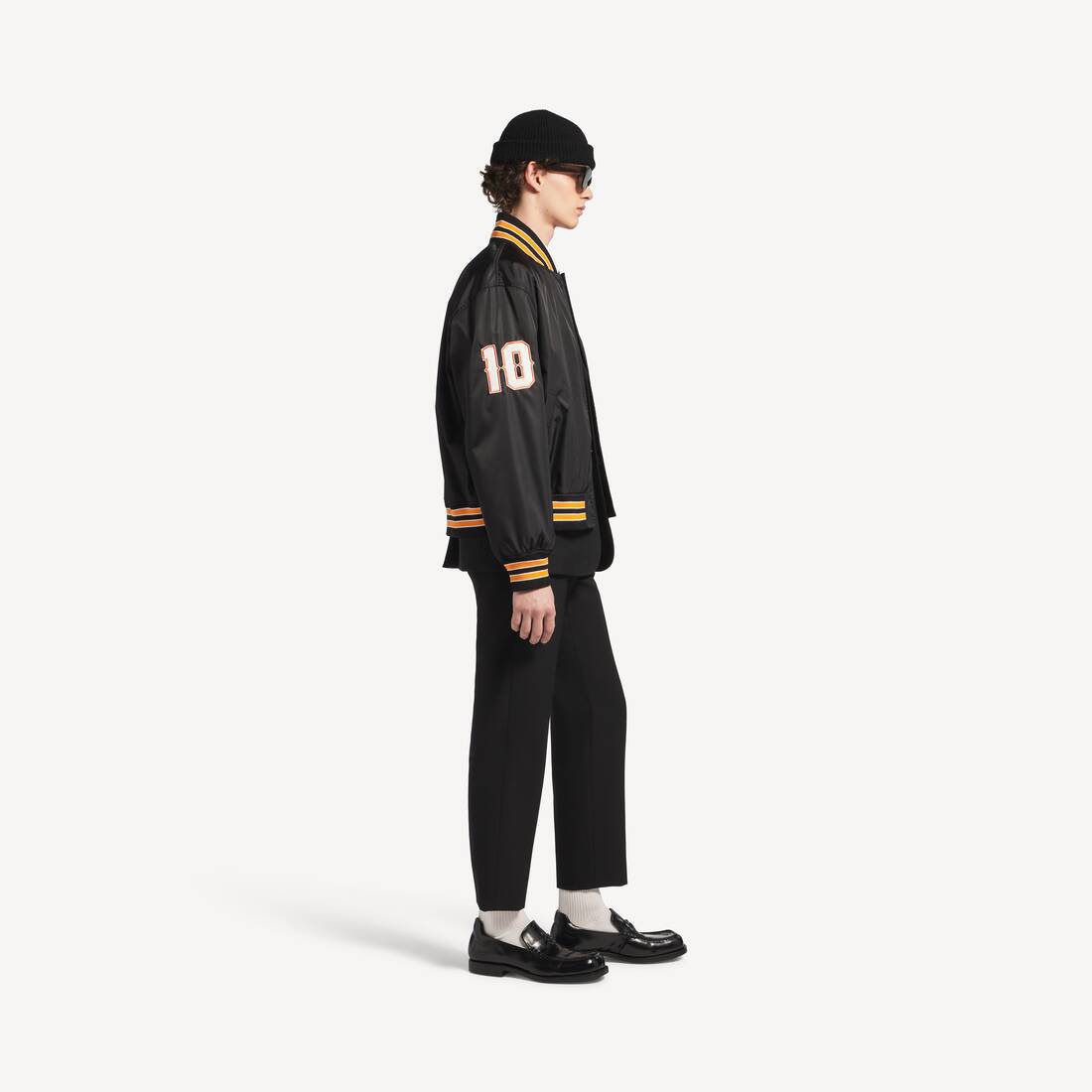 남성 바시티 재킷 블랙 | 발렌시아가 대한민국 KO - Image 3