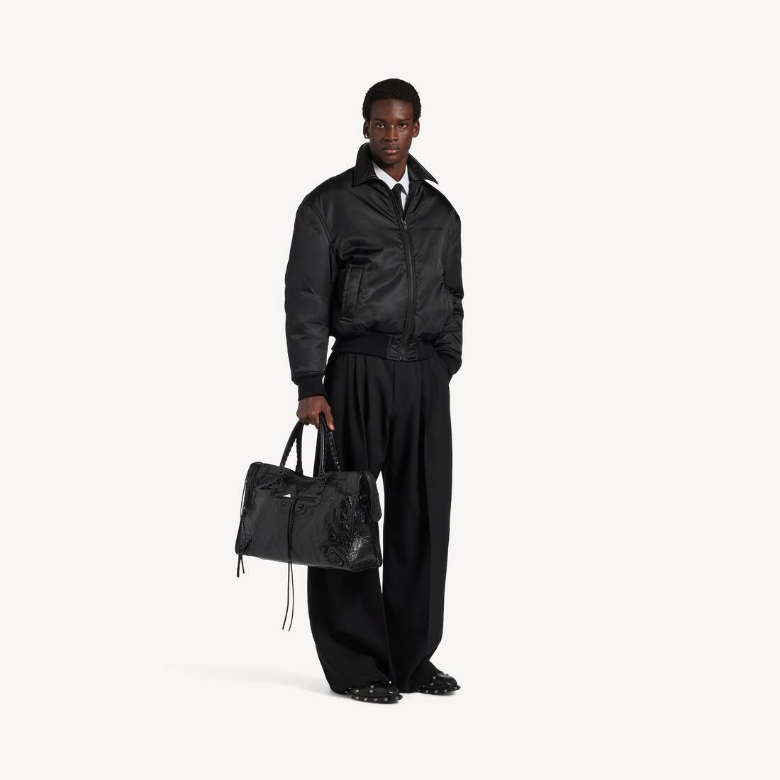 Bomber Cocoon pour Homme en Noir | Balenciaga Belgique FR - Image 2