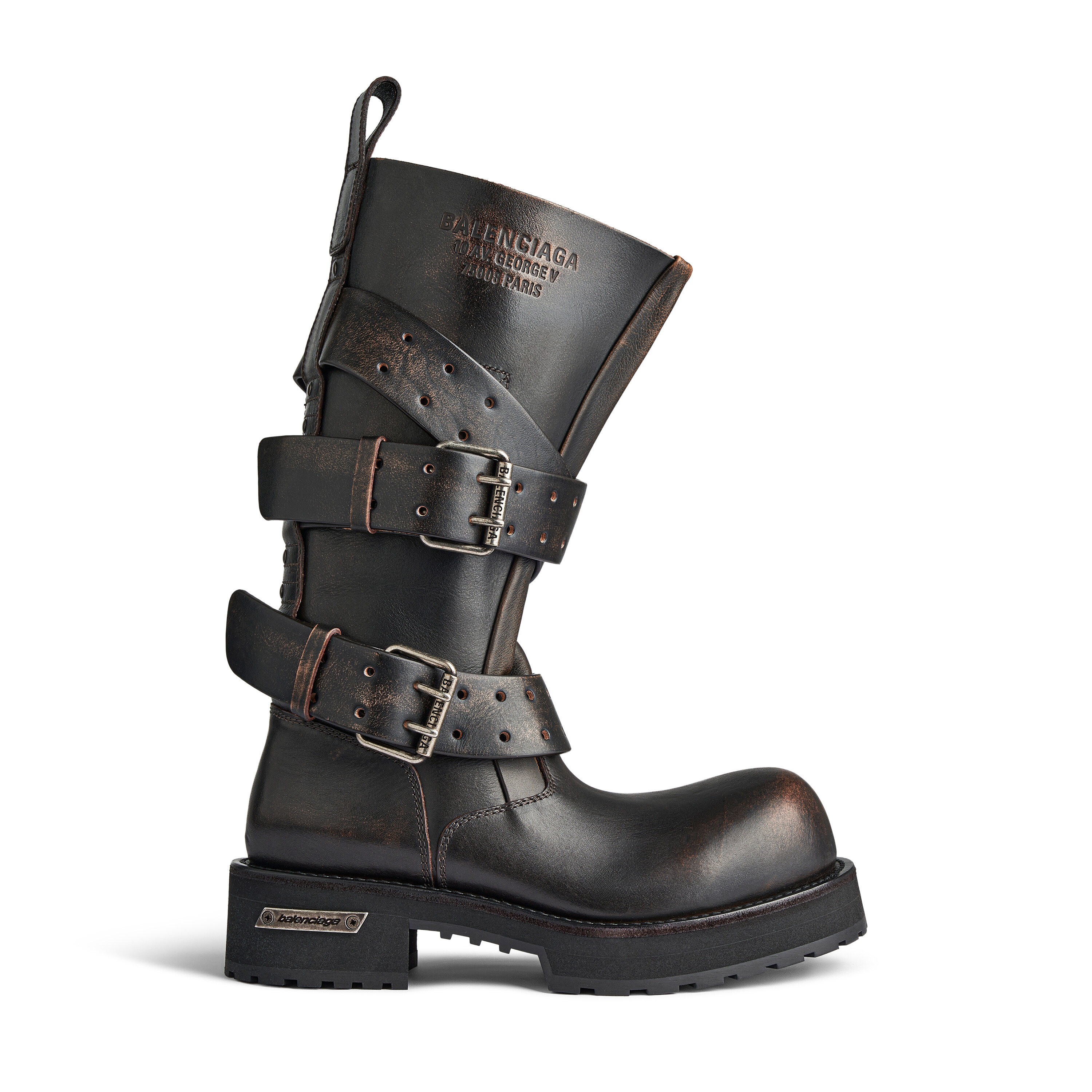 Men's Venom High Boot in Brown | Balenciaga JP