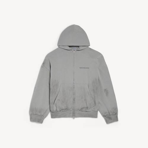felpa con zip balenciaga back vestibilit&agrave; regolare