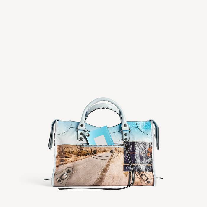 Women's Le City Bag Medium in Blue - Women | Balenciaga United States EN - Image 1