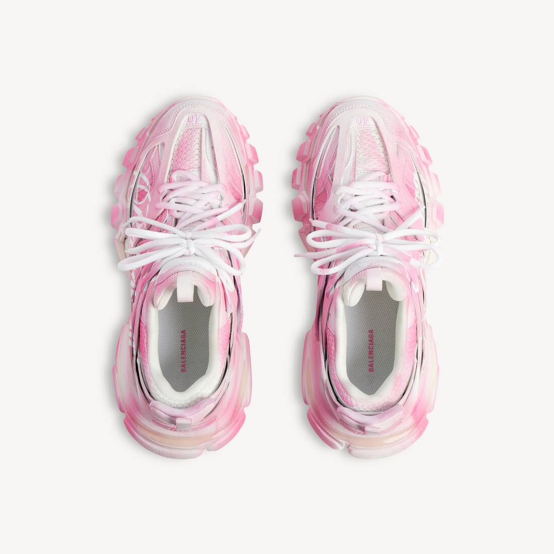 Zapatillas Track Stencil Logo para Mujer en Rosa/blanco | Balenciaga Espa&ntilde;a ES - Image 4