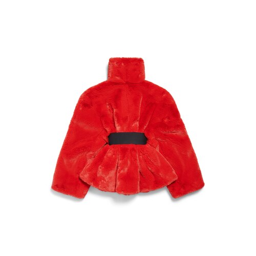 wrap animal- free fur coat