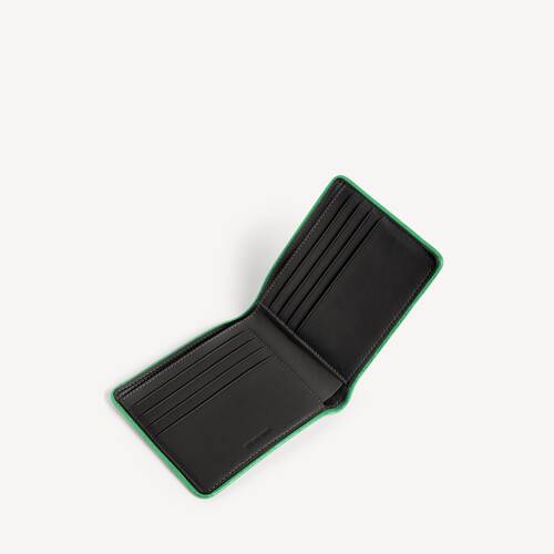 biker square folded wallet