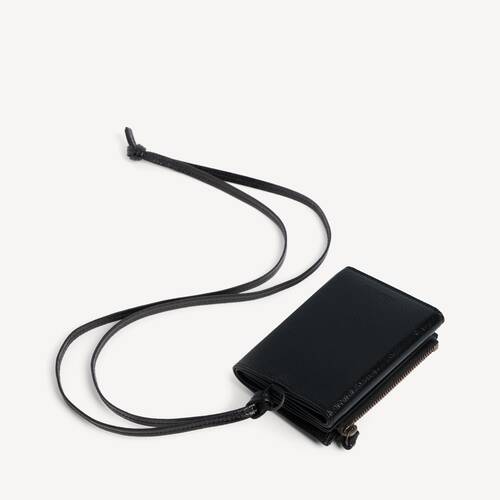 le city trifold wallet on strap