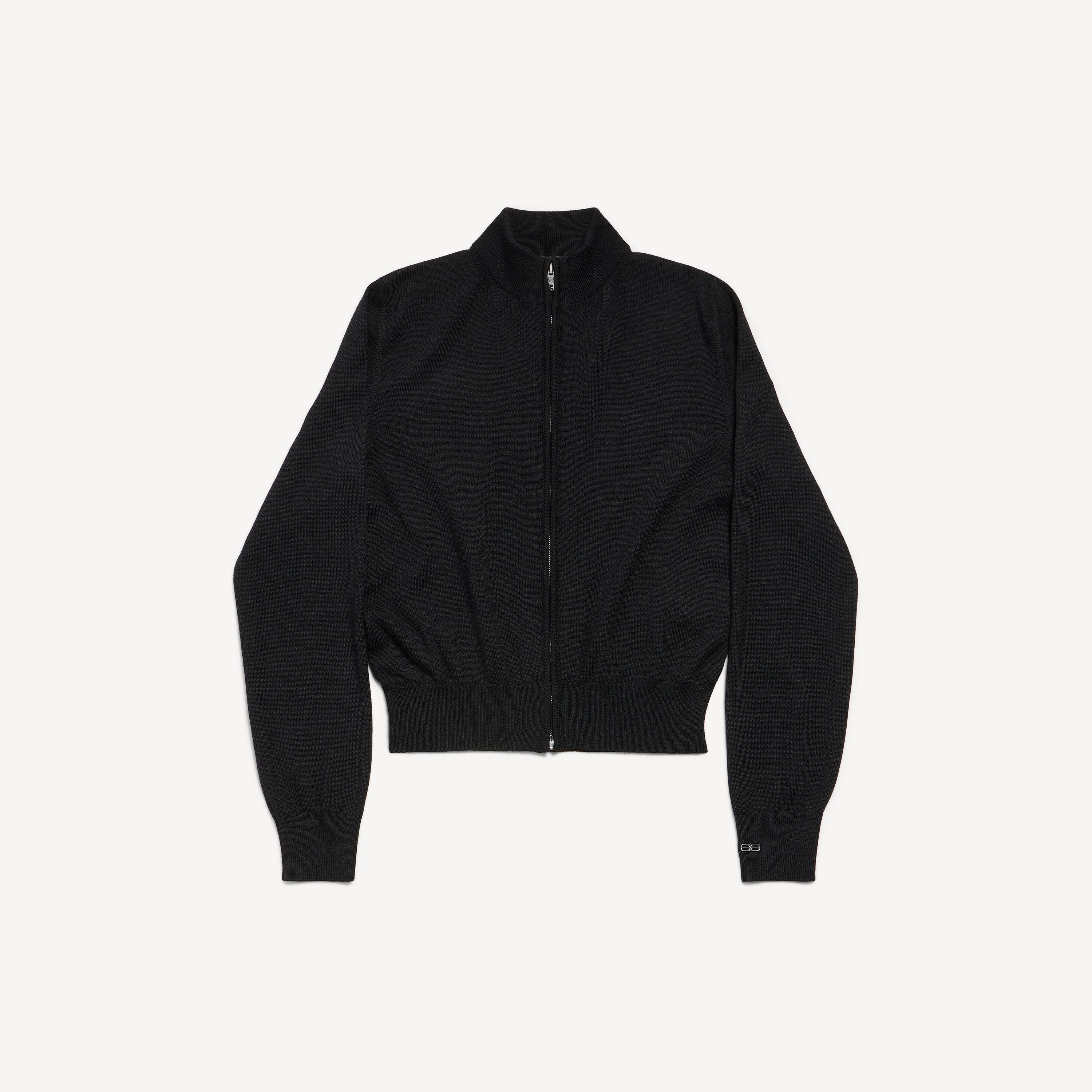 Women's Zip-up Sweater in Black