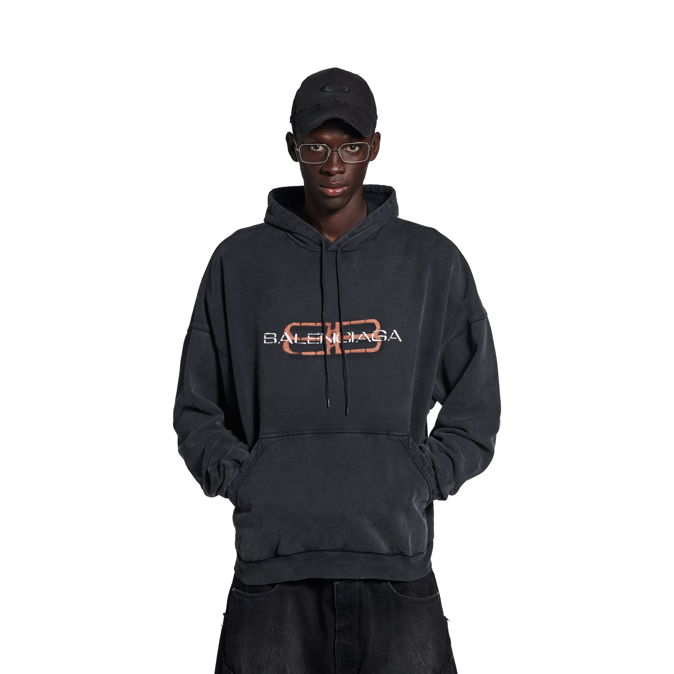 bb icon stencil hoodie large fit