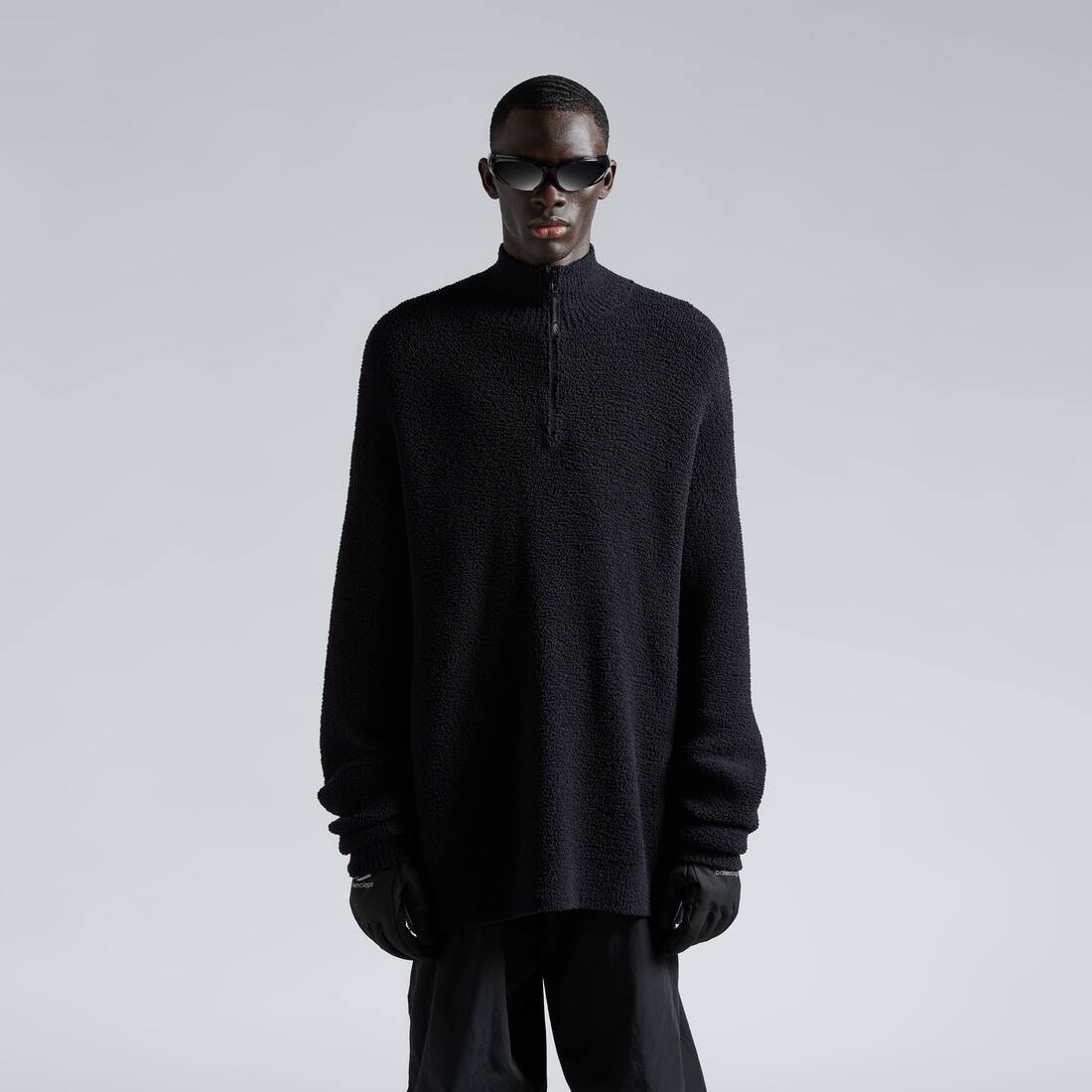 トップス BALENCIAGA / High Neck Knit Sweater Half zip high neck sweater