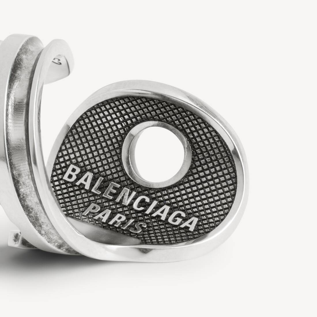 Men's Neverlost Ring in Antique Silver | Balenciaga Australia EN - Image 3