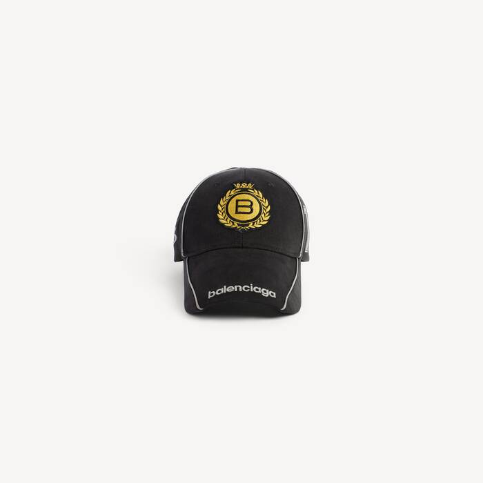 Men's Naval Crest Cap in Black - Men | Balenciaga Zimbabwe EN - Image 1