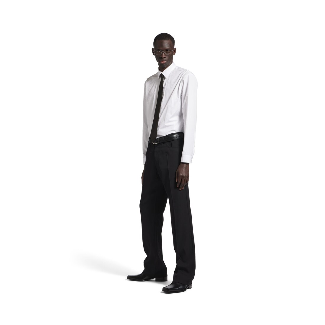BALENCIAGA ブラック ネクタイ 良品】BALENCIAGA/バレンシアガ ブラック×カーキ×ゴールド 総柄