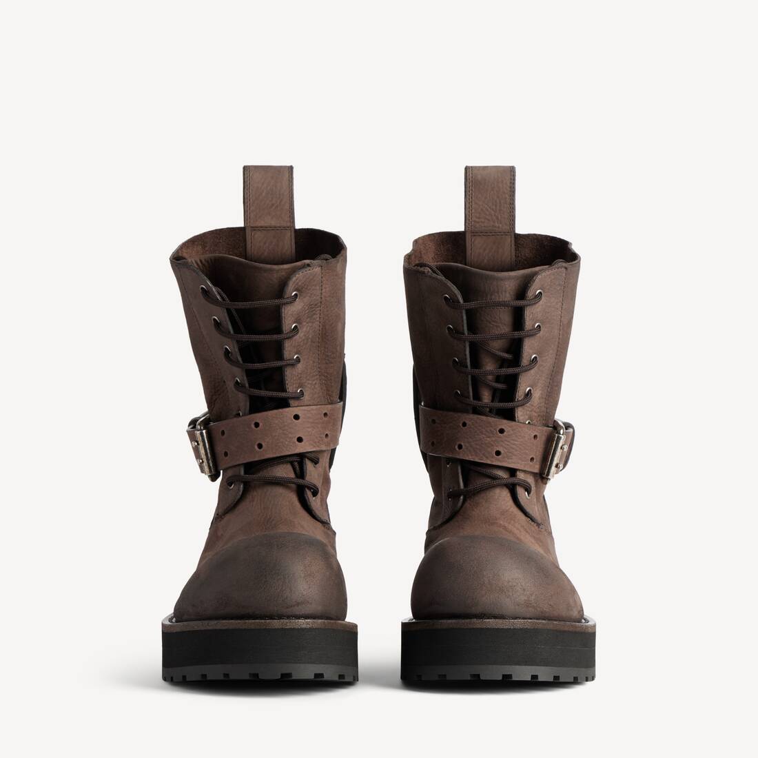 Men's Venom Lace-up Bootie in Brown | Balenciaga United States EN - Image 3