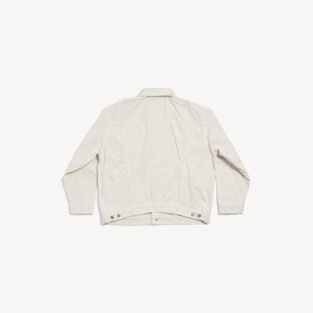 Denim Jacket Regular Fit in White | Balenciaga Czech Republic EN - Image 2
