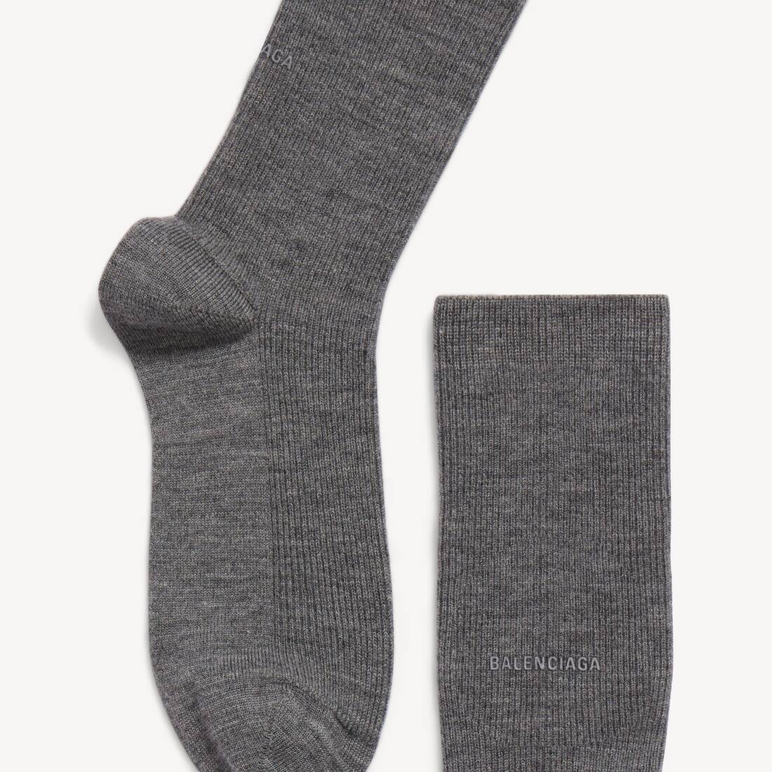 グレー メランジ の メンズ ロゴソックス | Balenciaga 日本 JA - Image 3