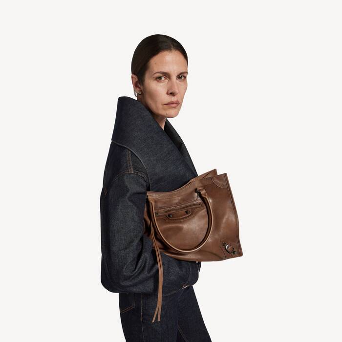 Bolso Tote Le City Peque&ntilde;o para Mujer en Caramelo - Mujer | Balenciaga Espa&ntilde;a ES - Image 2