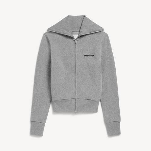 fitted zip-up jacket