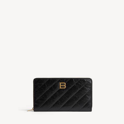 crush continental wallet quilted