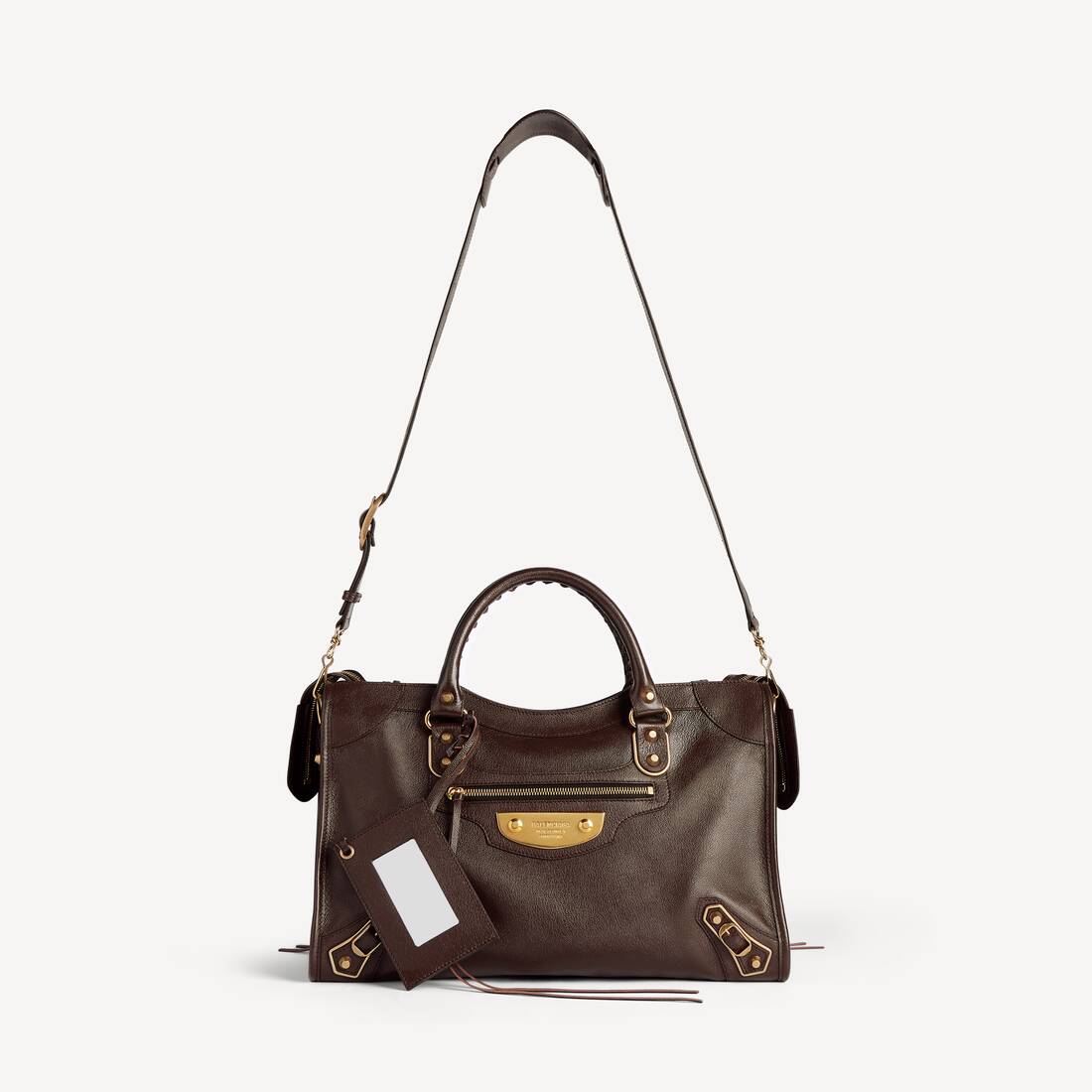 Women's Le City Uptown Bag Medium in Coffee | Balenciaga United Kingdom EN - Image 4