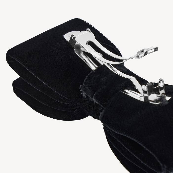 N&oelig;ud Pour Cheveux Holli pour Femme en Noir/argent&eacute; Brillant - Femme | Balenciaga Belgique FR - Image 3