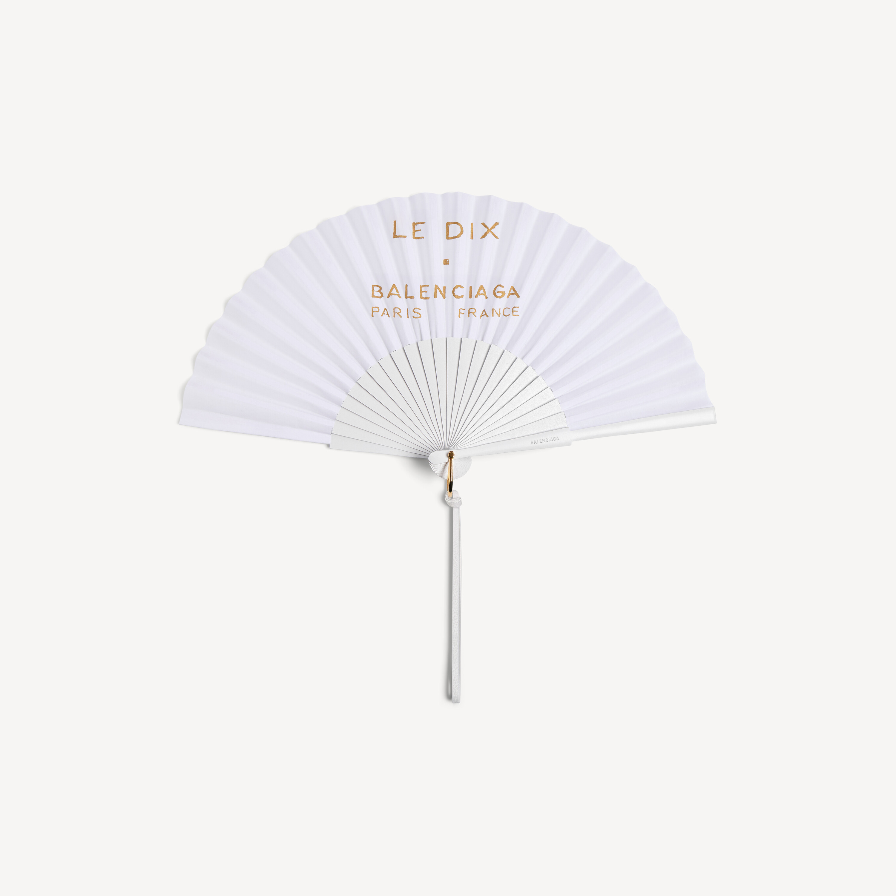 Fragrance Le Dix Fan in Ivory White Dix