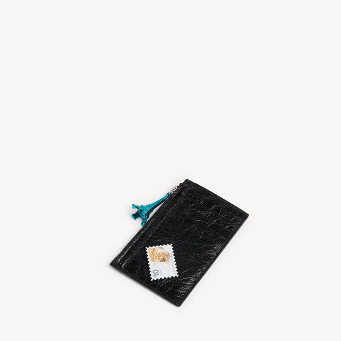 Men's Cash Large Long Coin And Card Holder in Black/multicolor - Men | Balenciaga United States EN - Image 2