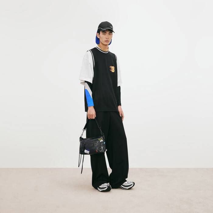 Men's Le City Moto Bag Small in Black - Men | Balenciaga United States EN - Image 3
