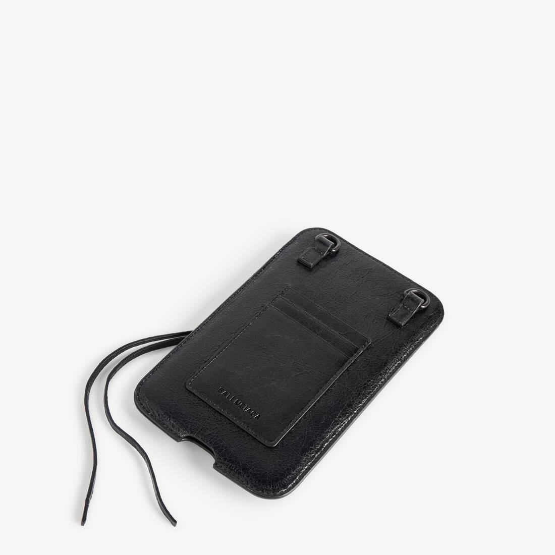 Women's Le City Vertical Phone Holder in Black | Balenciaga Latvia EN - Image 2