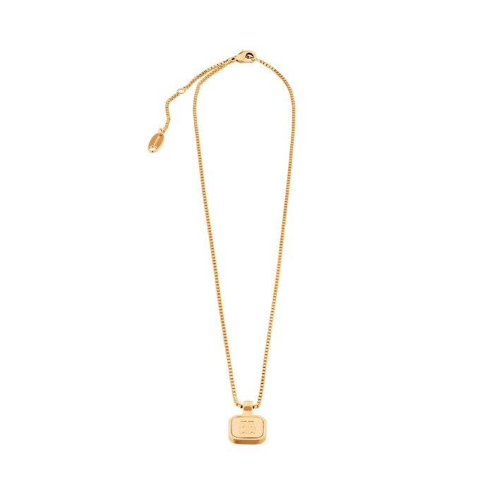 nano square long necklace