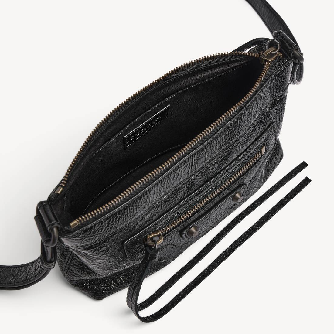 Men's Le City Phone Pouch in Black | Balenciaga Denmark EN - Image 4