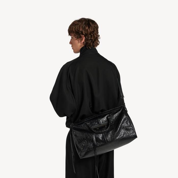 Le City Boston Tasche Gro&szlig; f&uuml;r Herren in Schwarz - Herren | Balenciaga Schweiz DE - Image 3