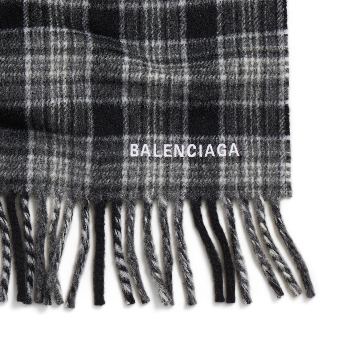 Men's Hooded Scarf in Grey