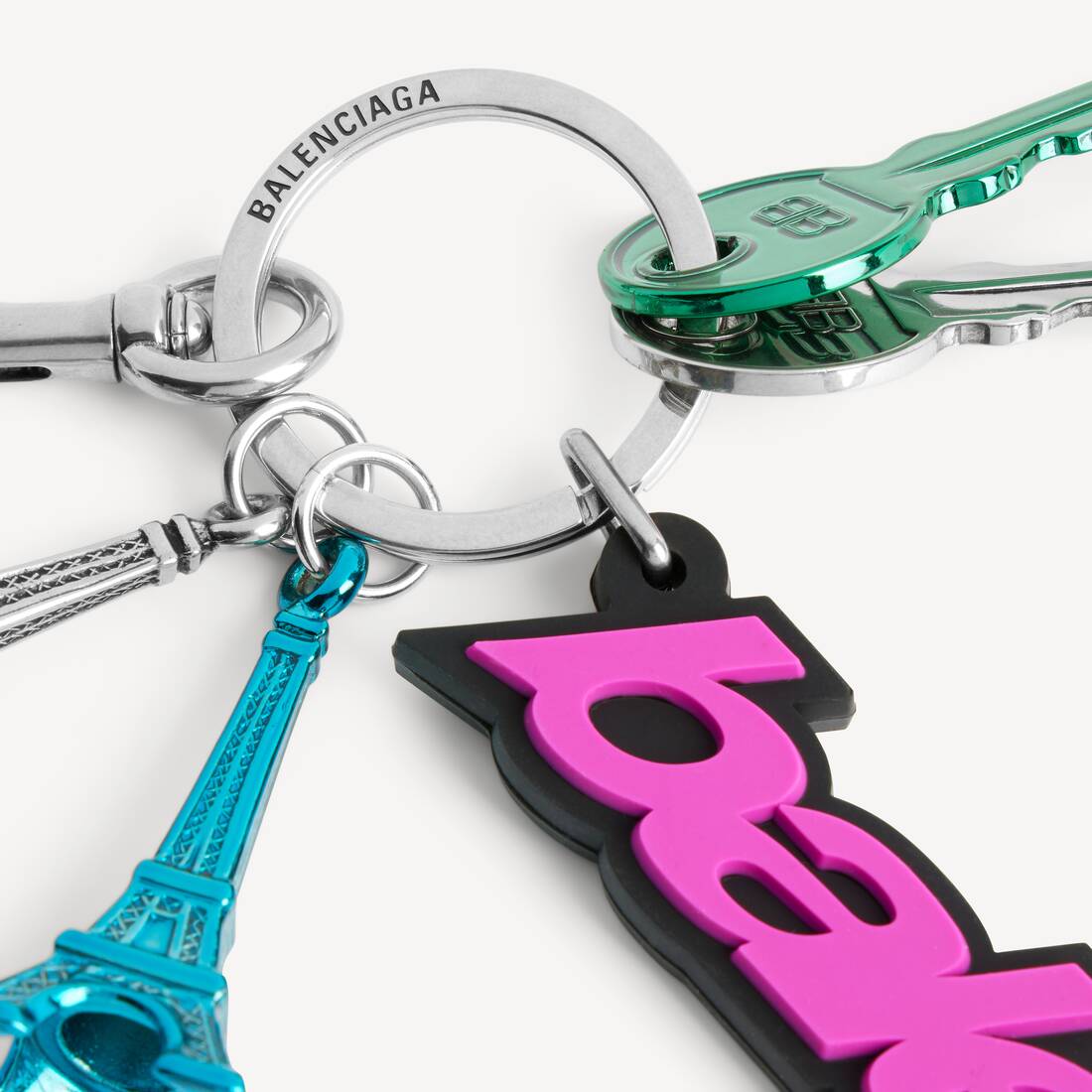 Charm/llavero Biker Balenciaga para Mujer en Rosa/negro | Balenciaga Espa&ntilde;a ES - Image 4