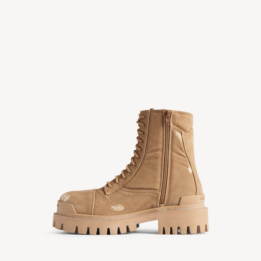 Men's Combat Strike Boot in Brown | Balenciaga CA