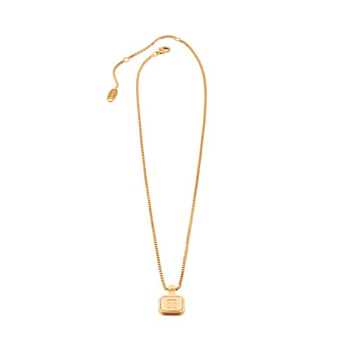 nano square long necklace