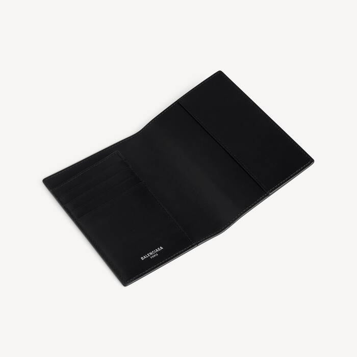 Men's Passport Holder With Rhinestones in Black - Men | Balenciaga United States EN - Image 3