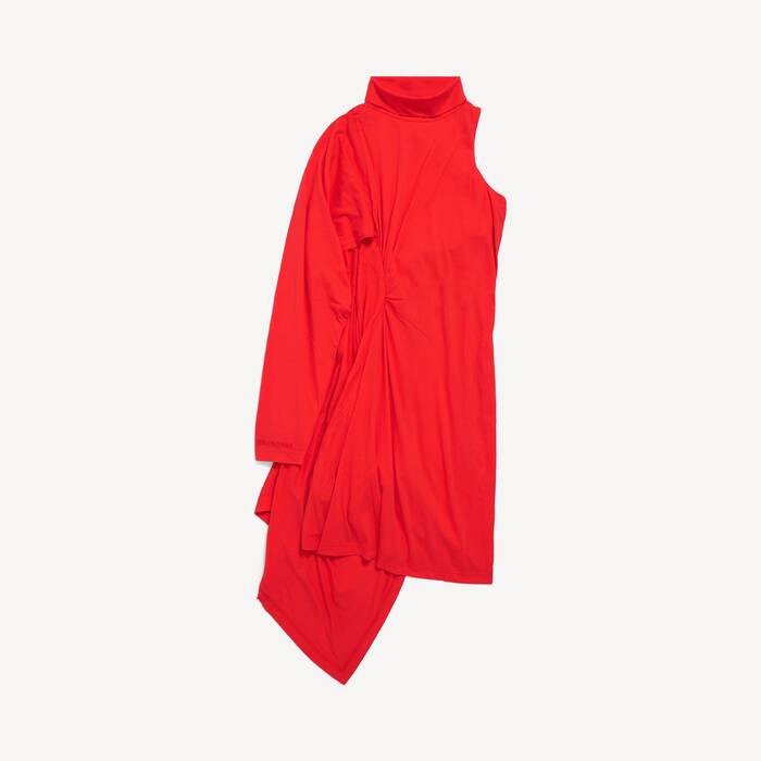 draped midi dress