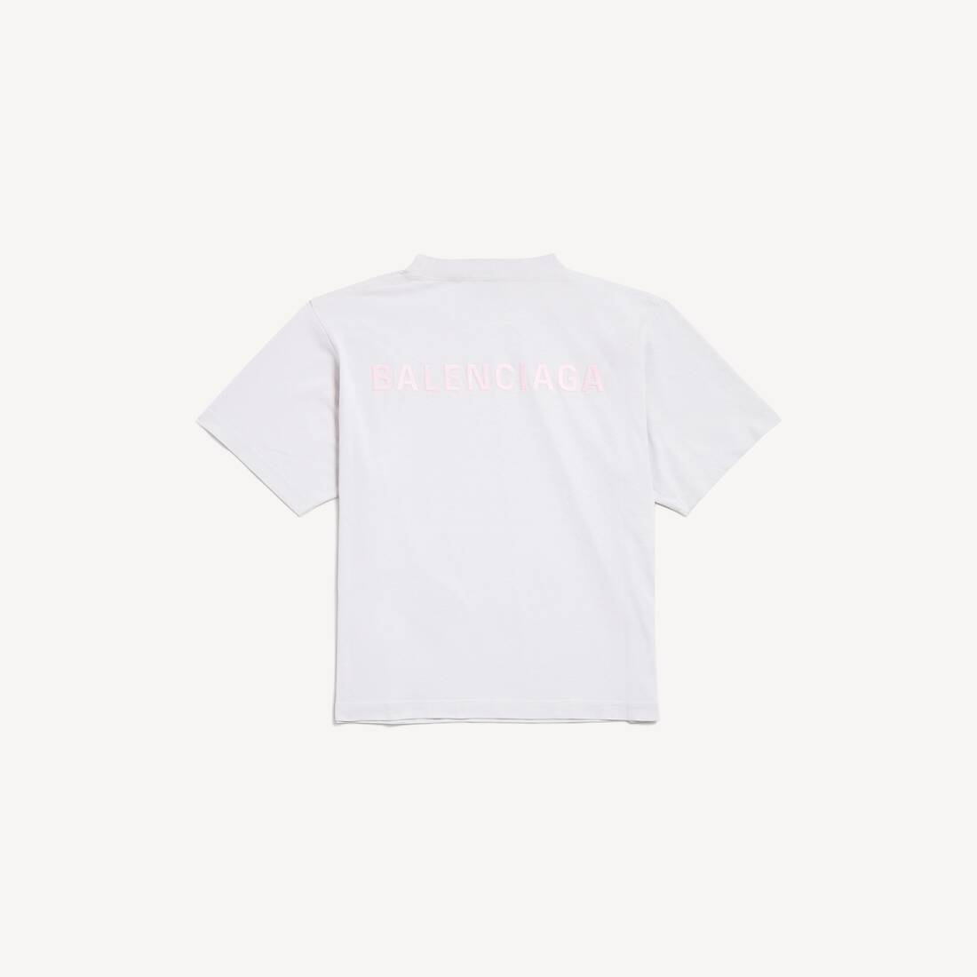 T-shirt Balenciaga Back Medium Fit da Donna in Bianco Sporco | Balenciaga Italia IT - Image 2