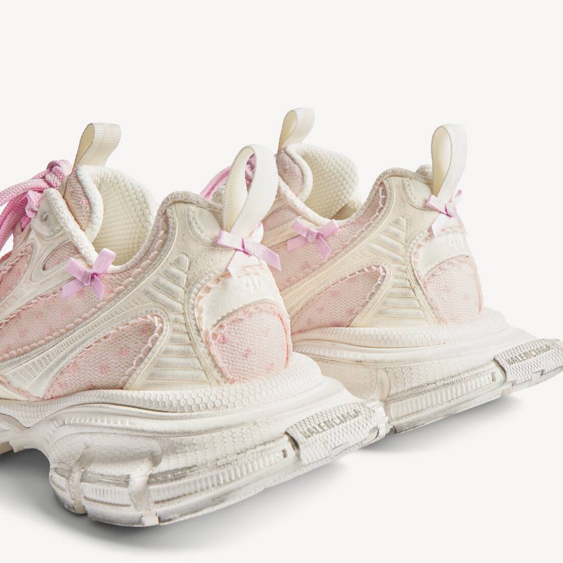 3xl Tulle Sneaker f&uuml;r Damen in Wei&szlig;/rosa | Balenciaga Deutschland DE - Image 3