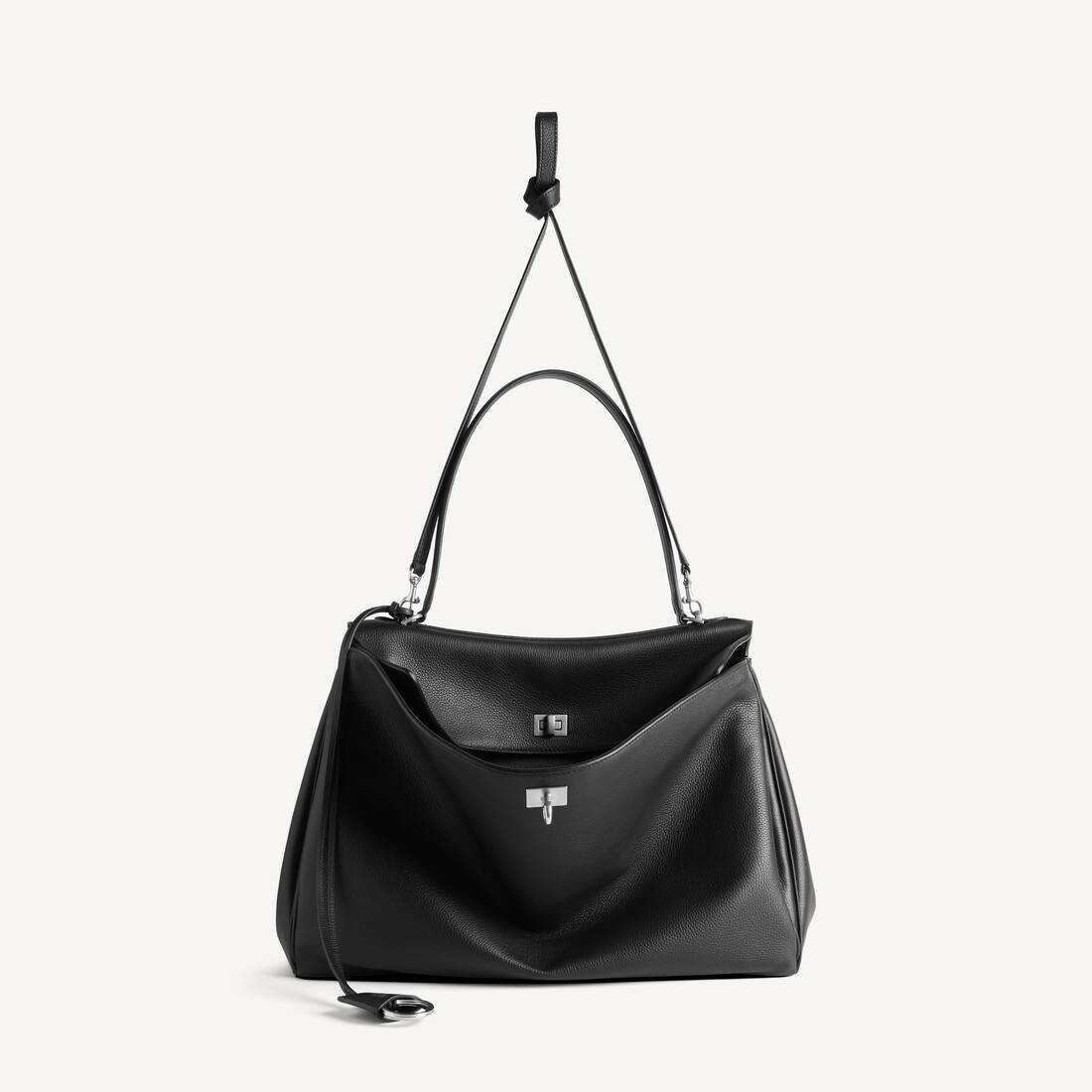 Rodeo Handbag Large Grained Calfskin in Black | Balenciaga Netherlands EN - Image 4