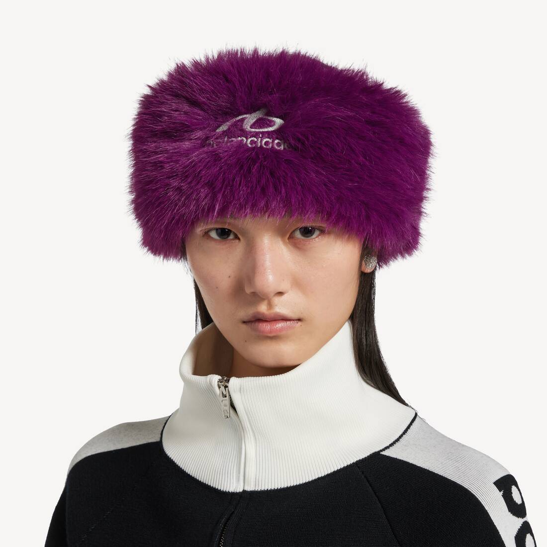 Women's Bodies Headband in Violet | Balenciaga Republic Of Korea EN - Image 4