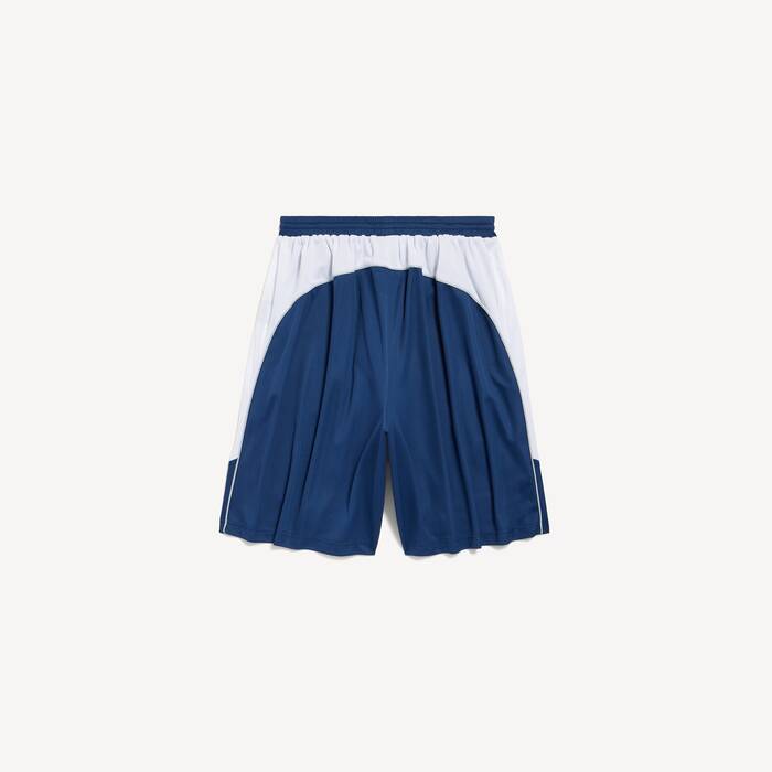 Men's Soccer Baggy Shorts in Navy - Men | Balenciaga United Kingdom EN - Image 2