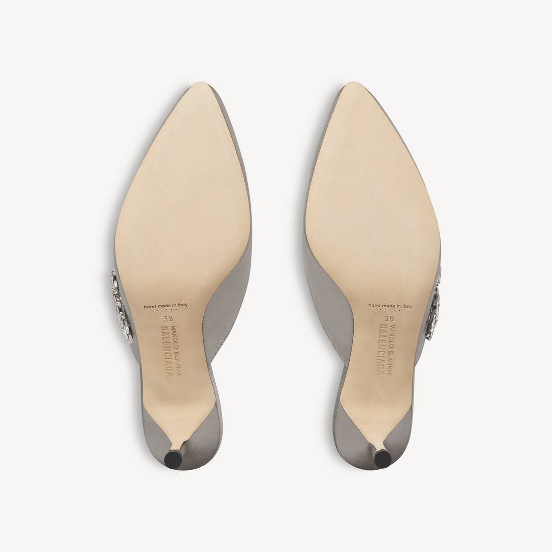 Women's Balenciaga | Manolo Blahnik Mule in Grey Plume | Balenciaga United Kingdom EN - Image 5