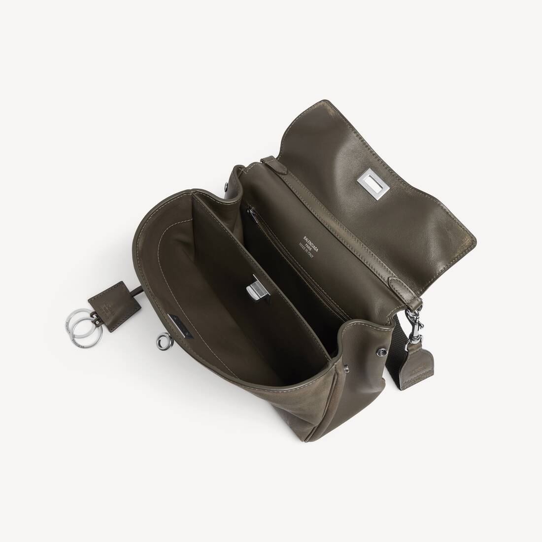 Men's Rodeo Messenger Bag Small in Khaki | Balenciaga Hong Kong SAR EN - Image 5